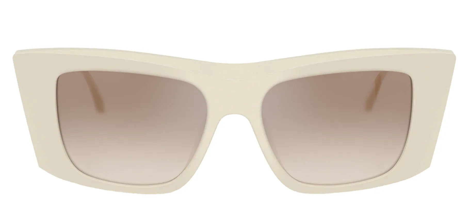 DOLCE & GABBANA DG 4510 331294 Cat Eye Cream Acetate Sunglasses with Clear Gradient Brown Mirror Silver Lens sold by Gaffos