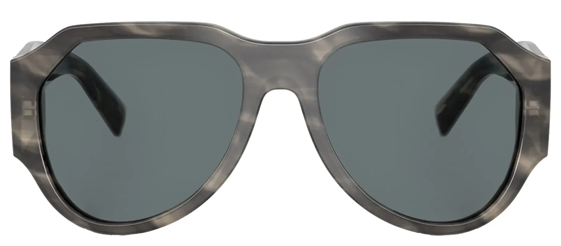 DOLCE & GABBANA DG 4504 319980 Pilot Striped Grey Acetate Sunglasses with Dark Blue Lens sold by Gaffos