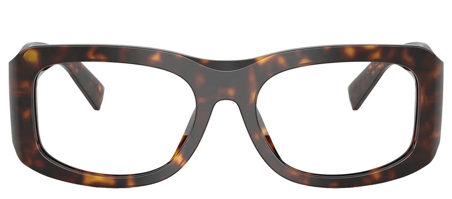 DOLCE & GABBANA DG 4503 502/1W Rectangle Havana Acetate Sunglasses with Clear Lens sold by Gaffos