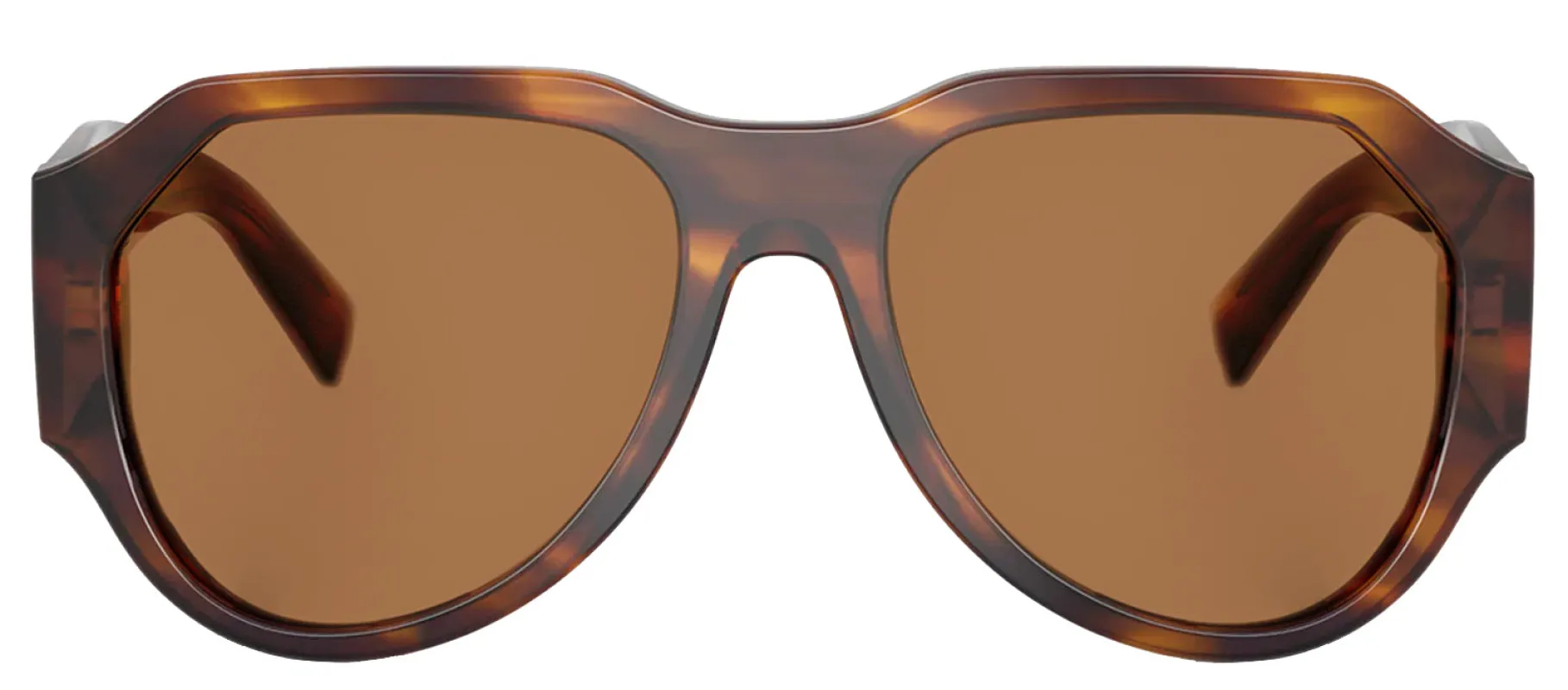 DOLCE & GABBANA DG 4504 306373 Pilot Striped Brown Acetate Sunglasses with Bronze Lens sold by Gaffos