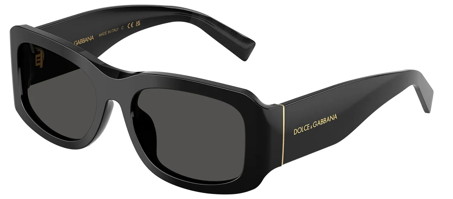 DOLCE & GABBANA DG 4503 501/87 Rectangle Black Acetate Sunglasses with Dark Grey Lens sold by Gaffos product image thumbnail 2