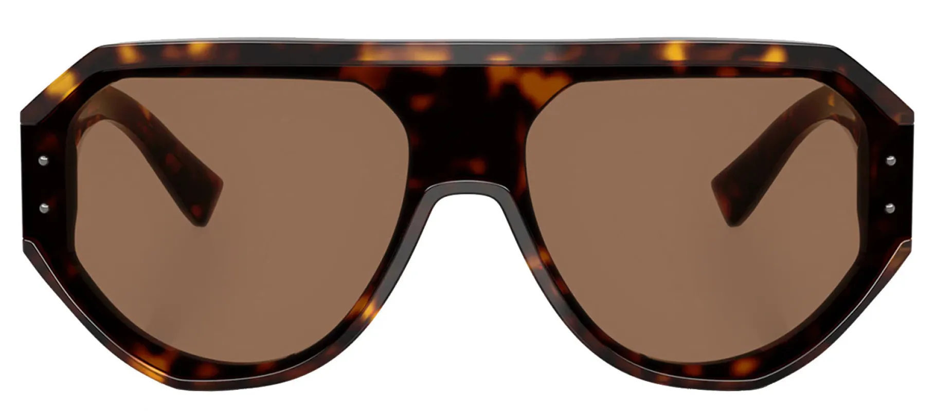 DOLCE & GABBANA DG 4481 502/73 Pilot Havana Acetate Sunglasses with Dark Brown Lens sold by Gaffos