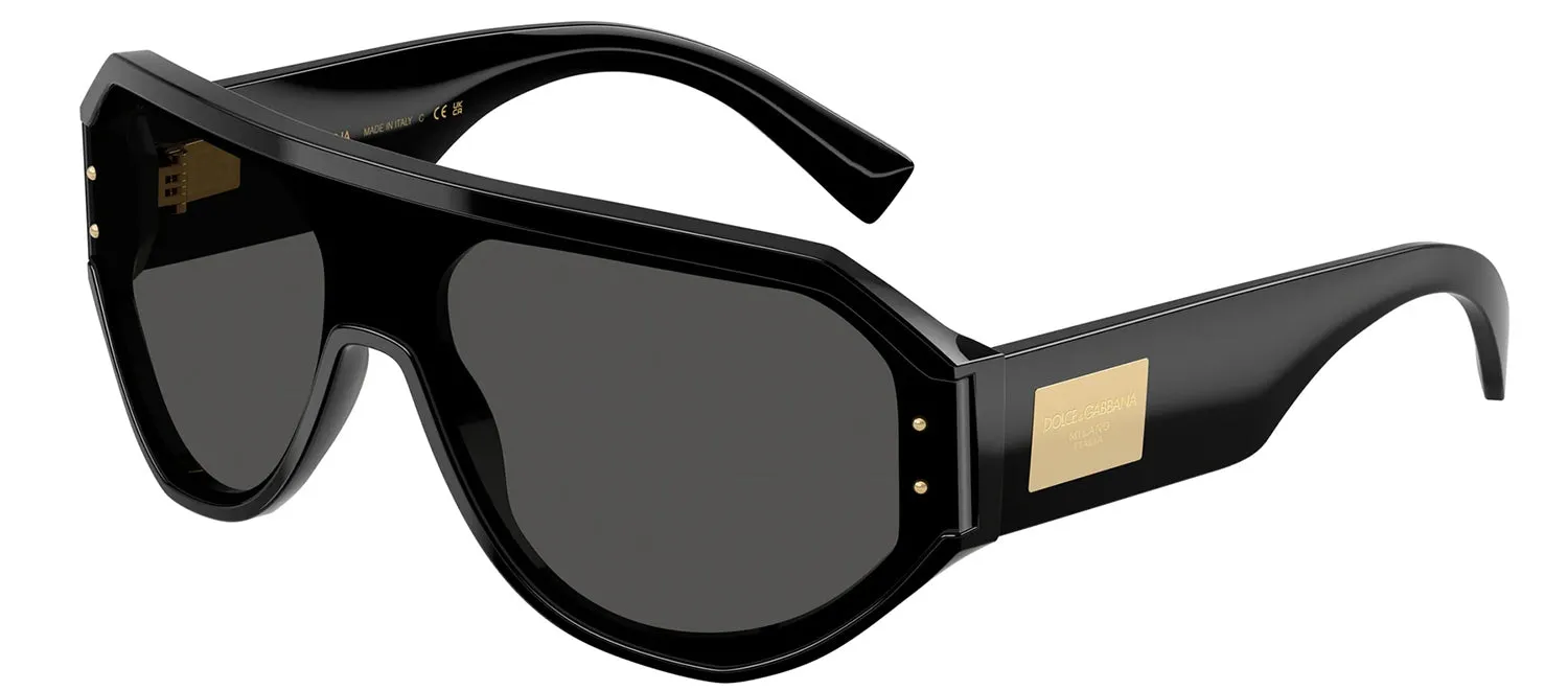 DOLCE & GABBANA DG 4481 501/87 Pilot Black Acetate Sunglasses with Dark Grey Lens sold by Gaffos product image thumbnail 2