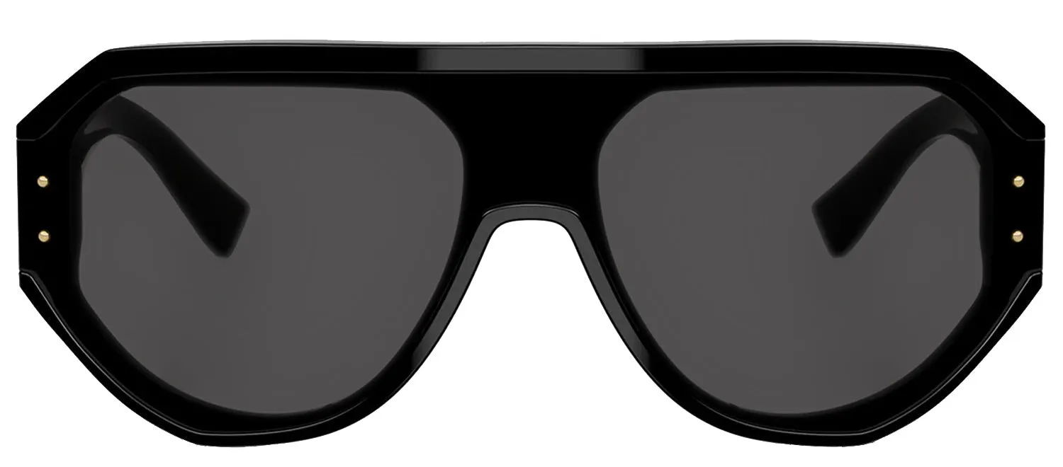 DOLCE & GABBANA DG 4481 501/87 Pilot Black Acetate Sunglasses with Dark Grey Lens sold by Gaffos