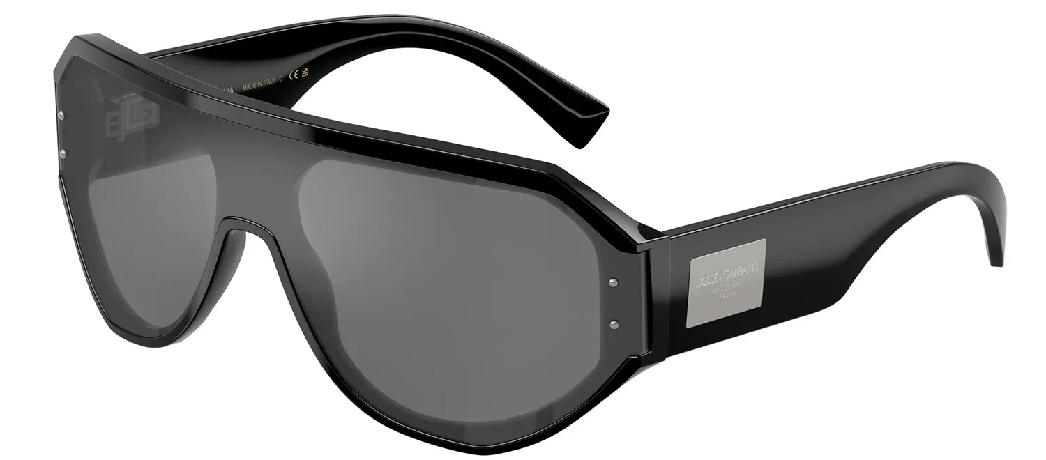 DOLCE & GABBANA DG 4481 501/6G Pilot Black Acetate Sunglasses with Grey Mirror Black Lens sold by Gaffos product image thumbnail 2