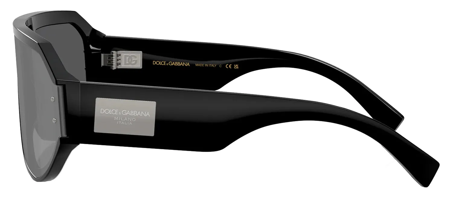 DOLCE & GABBANA DG 4481 501/6G Pilot Black Acetate Sunglasses with Grey Mirror Black Lens sold by Gaffos product image thumbnail 3