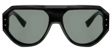 DOLCE & GABBANA DG 4481 3440/1 Pilot Striped Grey Acetate Sunglasses with Grey Lens sold by Gaffos