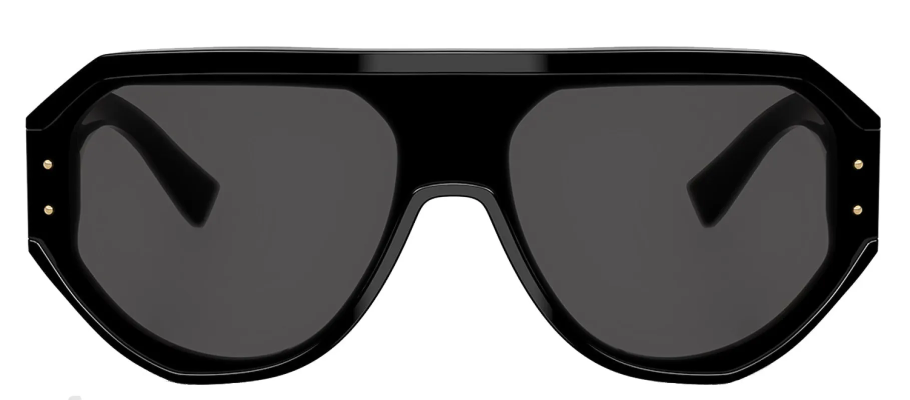 DOLCE & GABBANA DG 4481F 501/87 Pilot Black Acetate Sunglasses with Dark Grey Lens sold by Gaffos