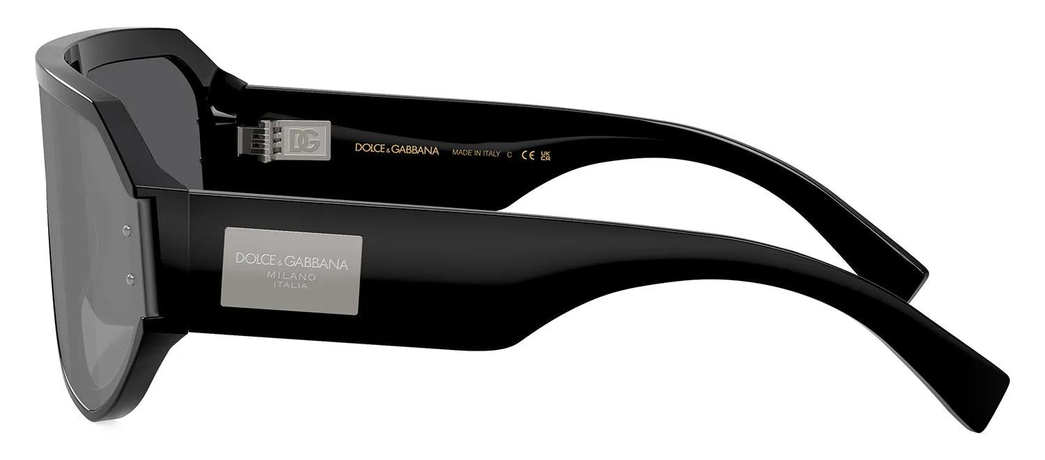 DOLCE & GABBANA DG 4481F 501/6G Pilot Black Acetate Sunglasses with Grey Mirror Black Lens sold by Gaffos product image thumbnail 3