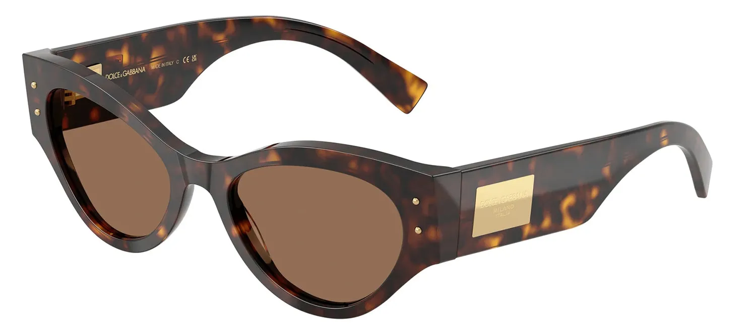 DOLCE & GABBANA DG 4480 502/73 Butterfly Havana Acetate Sunglasses with Dark Brown Lens sold by Gaffos product image thumbnail 2