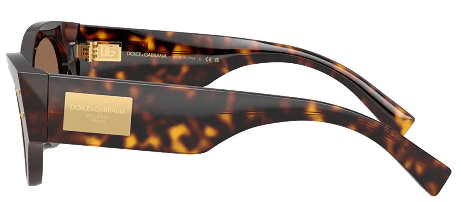 DOLCE & GABBANA DG 4480 502/73 Butterfly Havana Acetate Sunglasses with Dark Brown Lens sold by Gaffos product image thumbnail 3