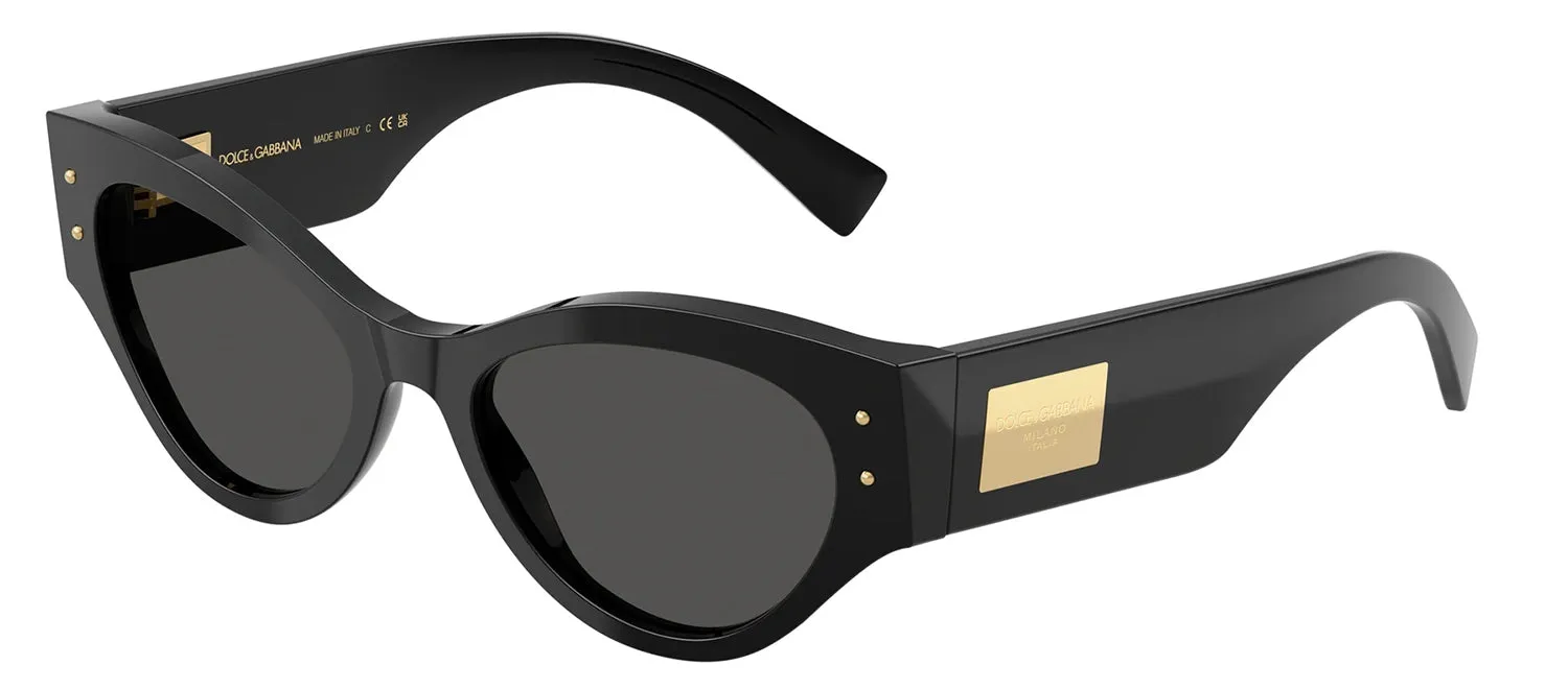 DOLCE & GABBANA DG 4480 501/87 Butterfly Black Acetate Sunglasses with Dark Grey Lens sold by Gaffos product image thumbnail 2