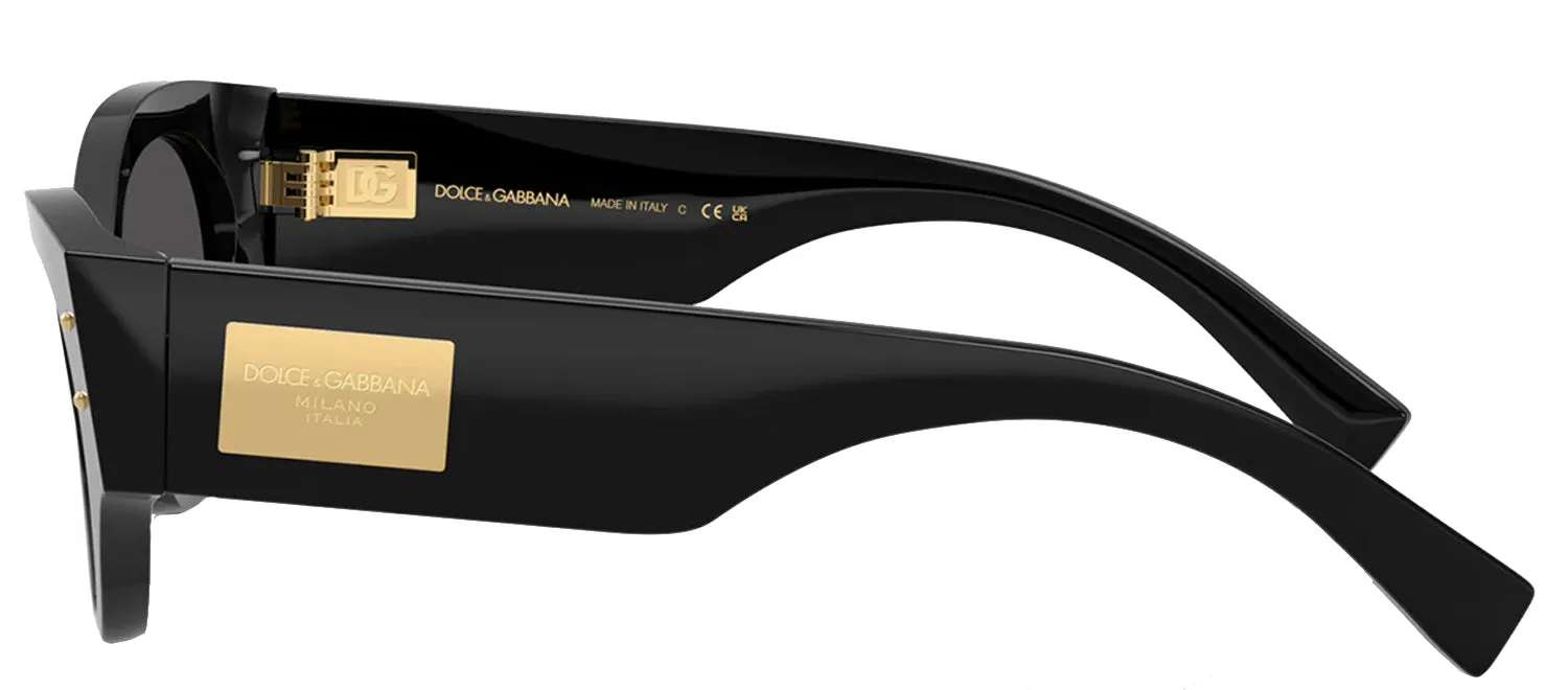 DOLCE & GABBANA DG 4480 501/87 Butterfly Black Acetate Sunglasses with Dark Grey Lens sold by Gaffos product image thumbnail 3