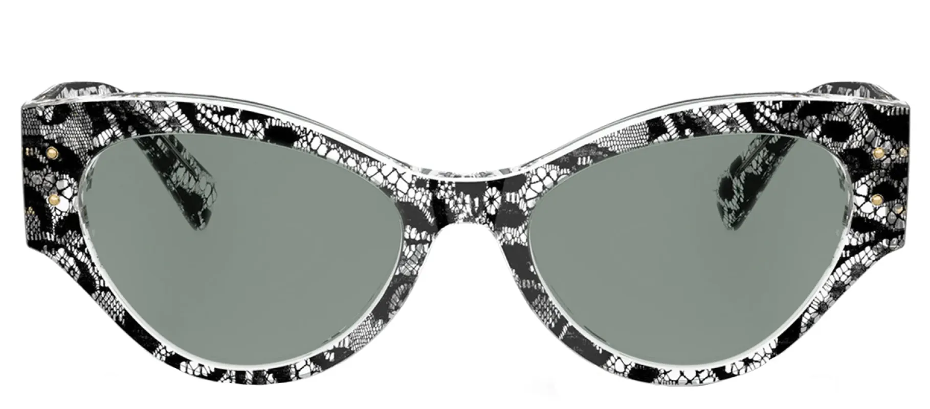 DOLCE & GABBANA DG 4480 3287/1 Butterfly Black Lace Acetate Sunglasses with Grey Lens sold by Gaffos
