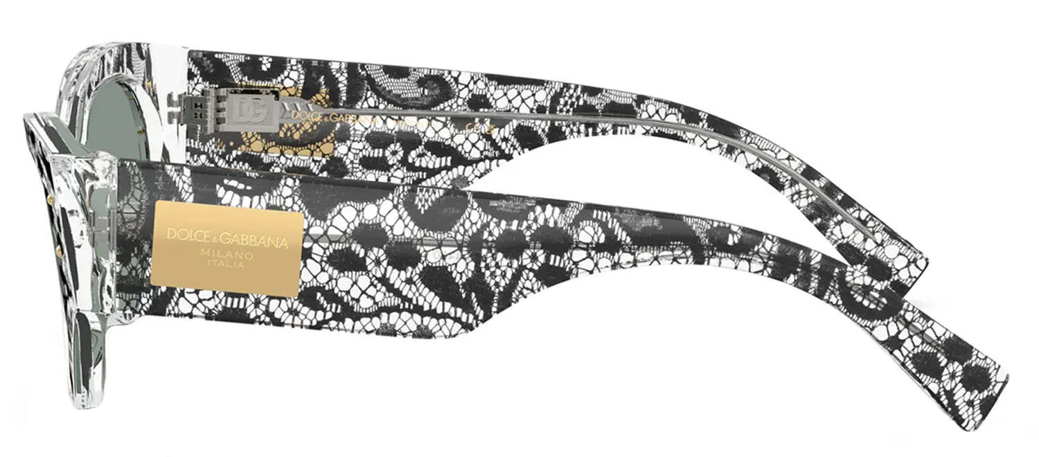 DOLCE & GABBANA DG 4480 3287/1 Butterfly Black Lace Acetate Sunglasses with Grey Lens sold by Gaffos product image thumbnail 3