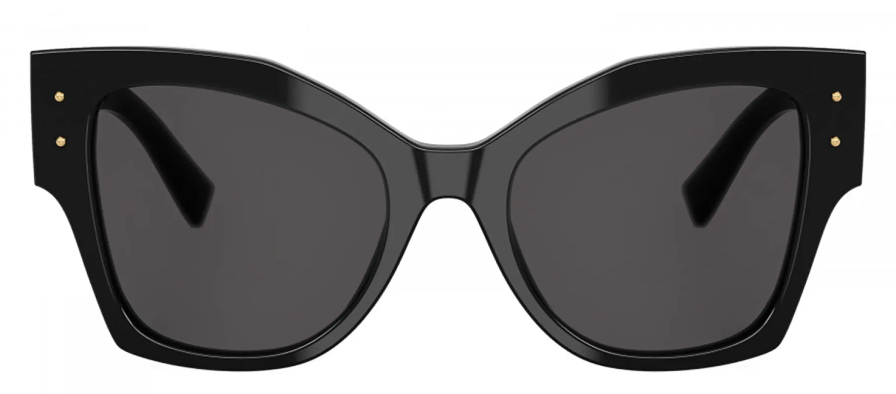DOLCE & GABBANA DG 4478F 501/87 Cat Eye Black Acetate Sunglasses with Dark Grey Lens sold by Gaffos