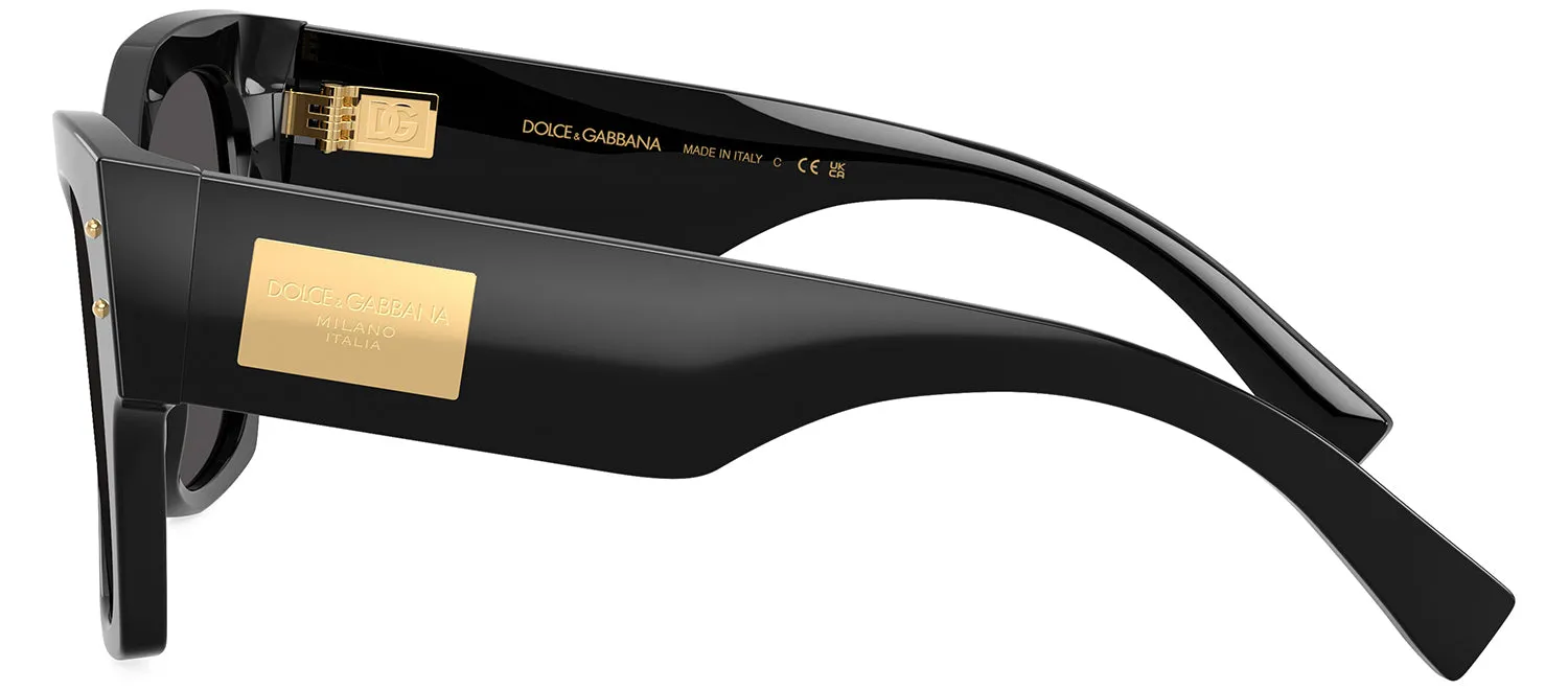 DOLCE & GABBANA DG 4478F 501/87 Cat Eye Black Acetate Sunglasses with Dark Grey Lens sold by Gaffos product image thumbnail 3