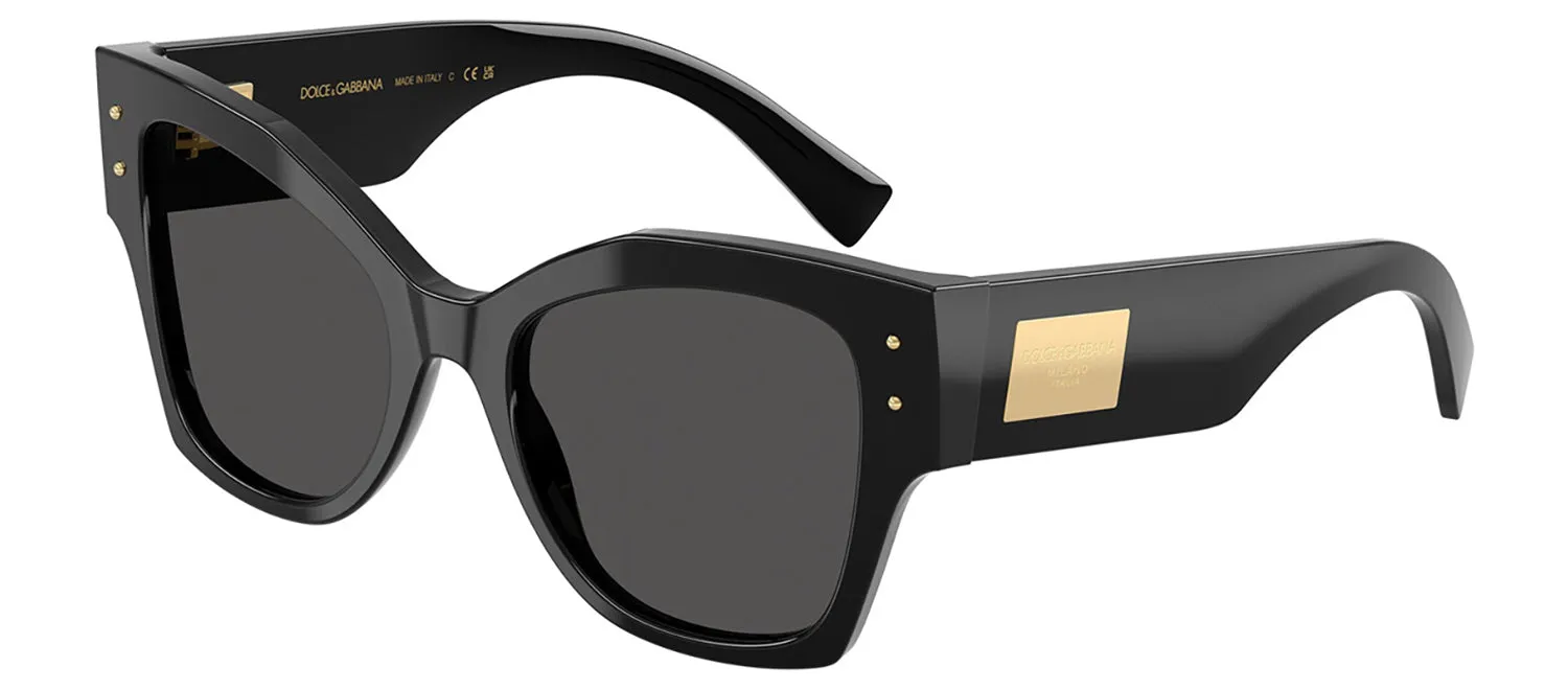 DOLCE & GABBANA DG 4478F 501/87 Cat Eye Black Acetate Sunglasses with Dark Grey Lens sold by Gaffos product image thumbnail 2