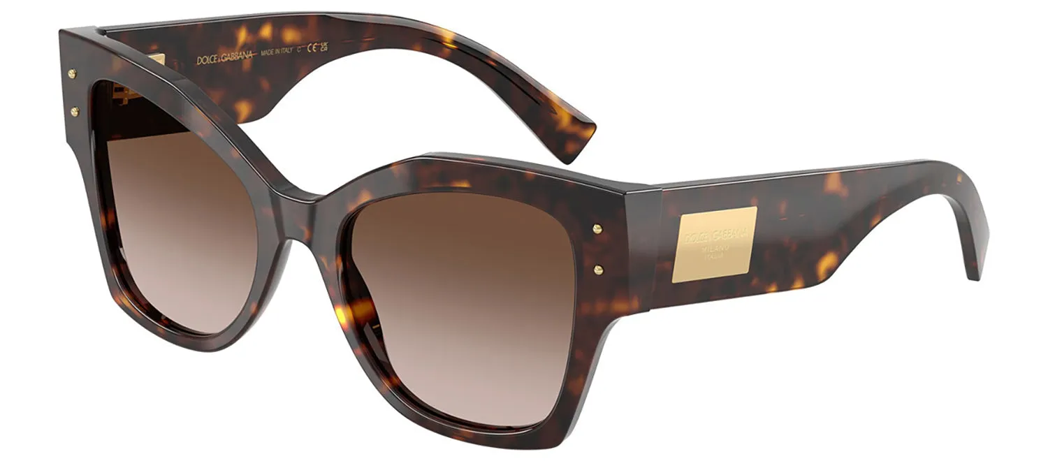 DOLCE & GABBANA DG 4478F 502/13 Cat Eye Havana Acetate Sunglasses with Gradient Brown Lens sold by Gaffos product image thumbnail 2