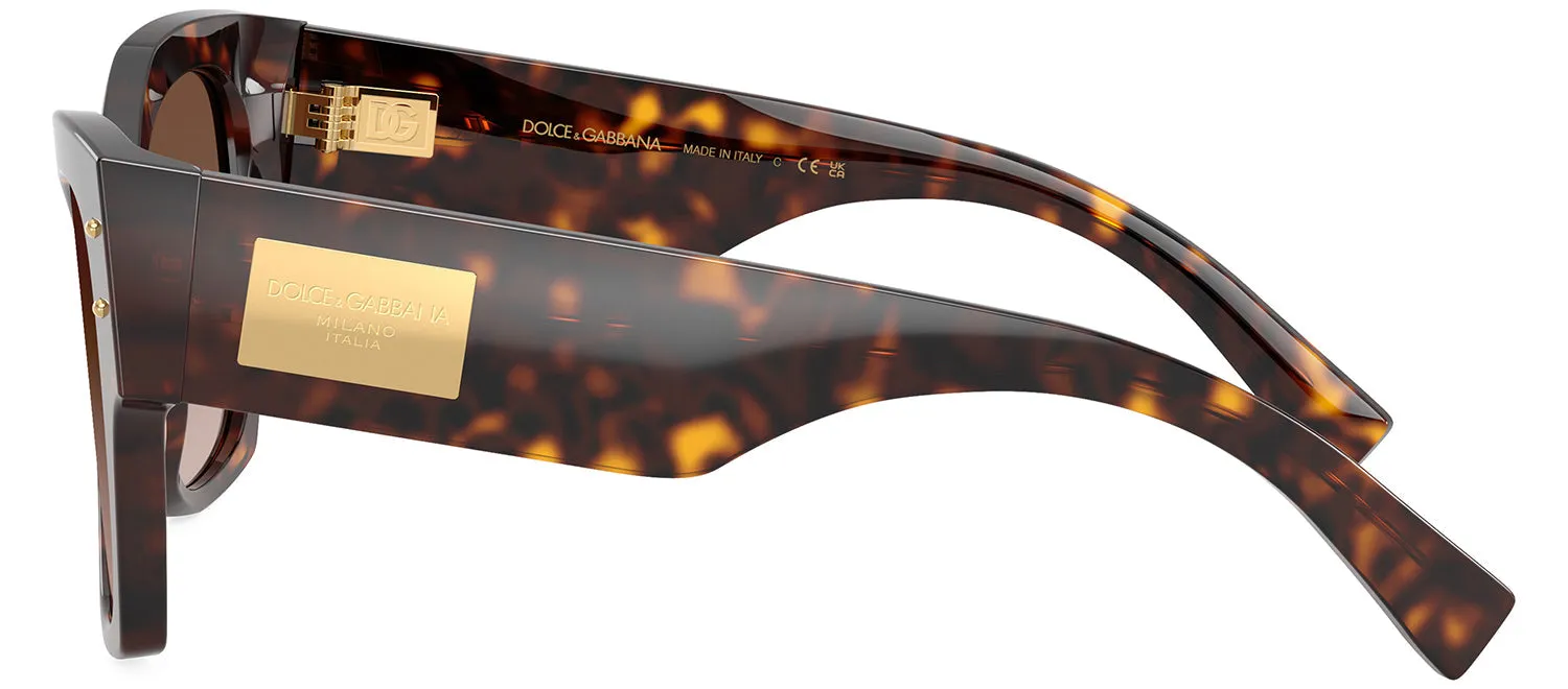 DOLCE & GABBANA DG 4478F 502/13 Cat Eye Havana Acetate Sunglasses with Gradient Brown Lens sold by Gaffos product image thumbnail 3