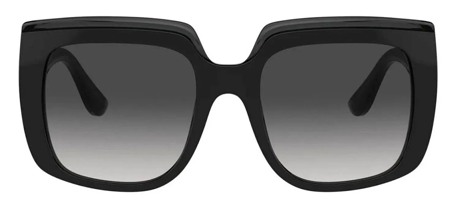 Dolce & Gabbana DG 4414 501/8G Square Plastic Black Sunglasses with Grey Gradient Lens sold by Gaffos