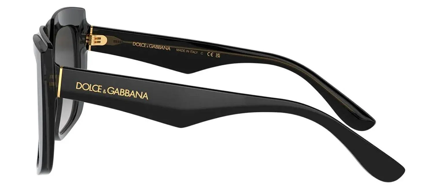 Dolce & Gabbana DG 4414 501/8G Square Plastic Black Sunglasses with Grey Gradient Lens sold by Gaffos product image thumbnail 3