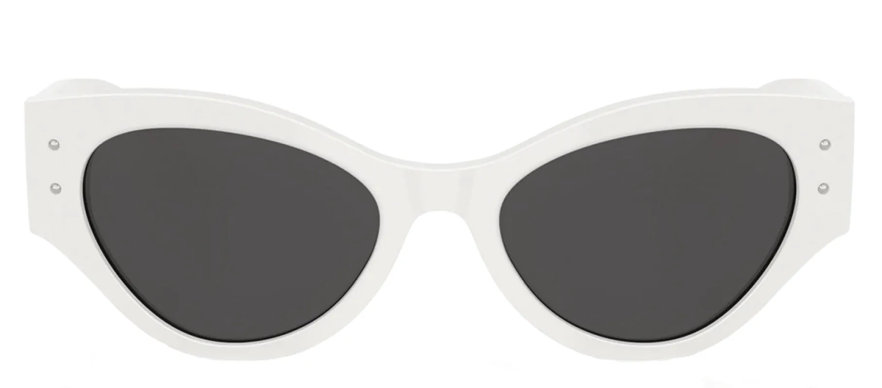 DOLCE & GABBANA DG 4480 331287 Butterfly White Acetate Sunglasses with Dark Grey Lens sold by Gaffos