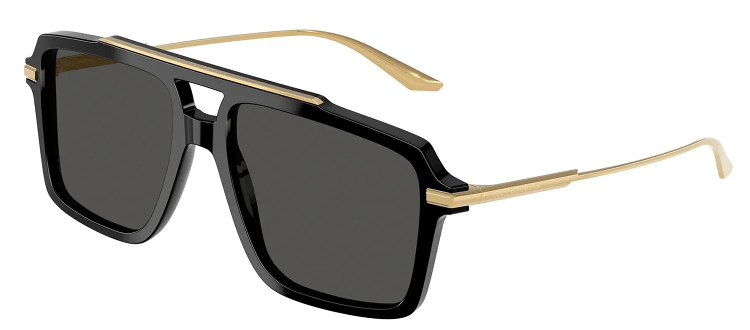 DOLCE & GABBANA DG 4477 501/87 Pilot Black Acetate Sunglasses with Dark Grey Lens sold by Gaffos product image thumbnail 2