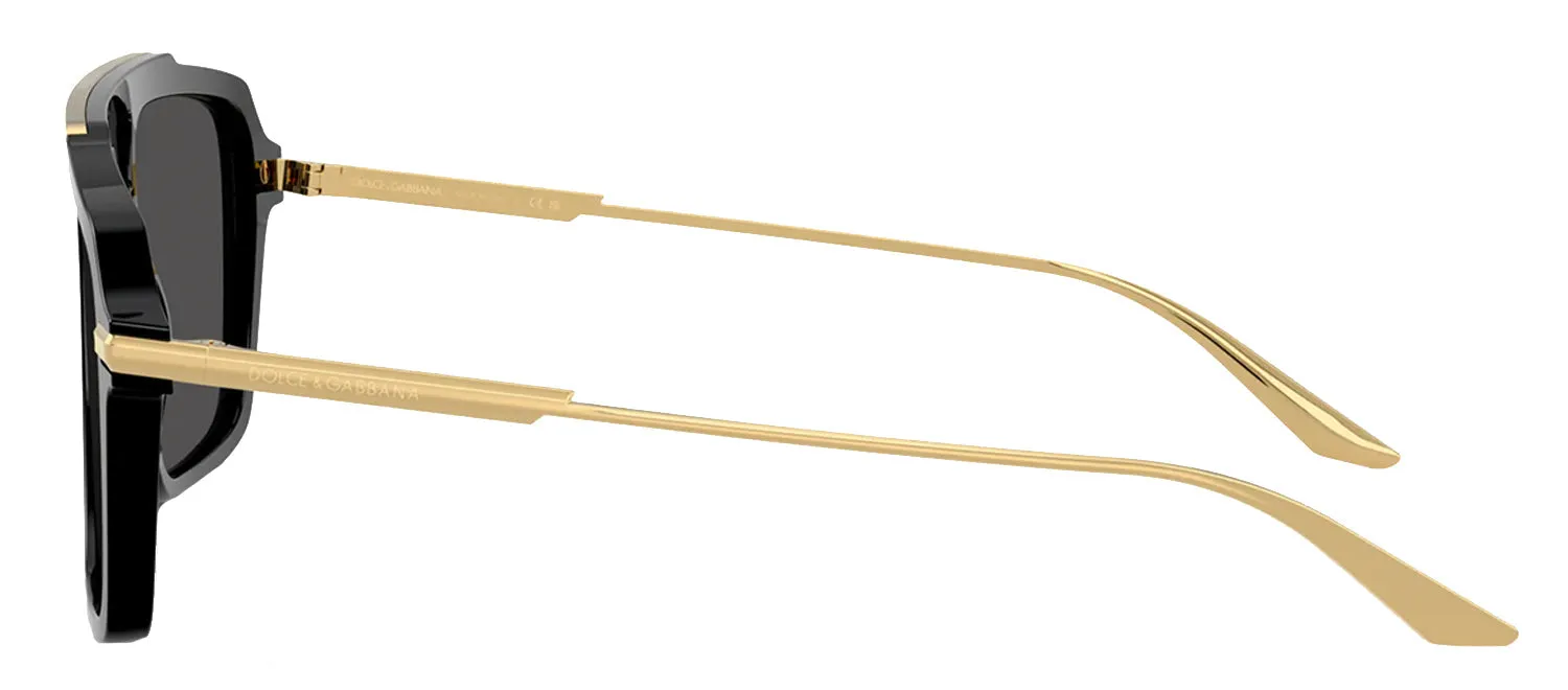 DOLCE & GABBANA DG 4477 501/87 Pilot Black Acetate Sunglasses with Dark Grey Lens sold by Gaffos product image thumbnail 3