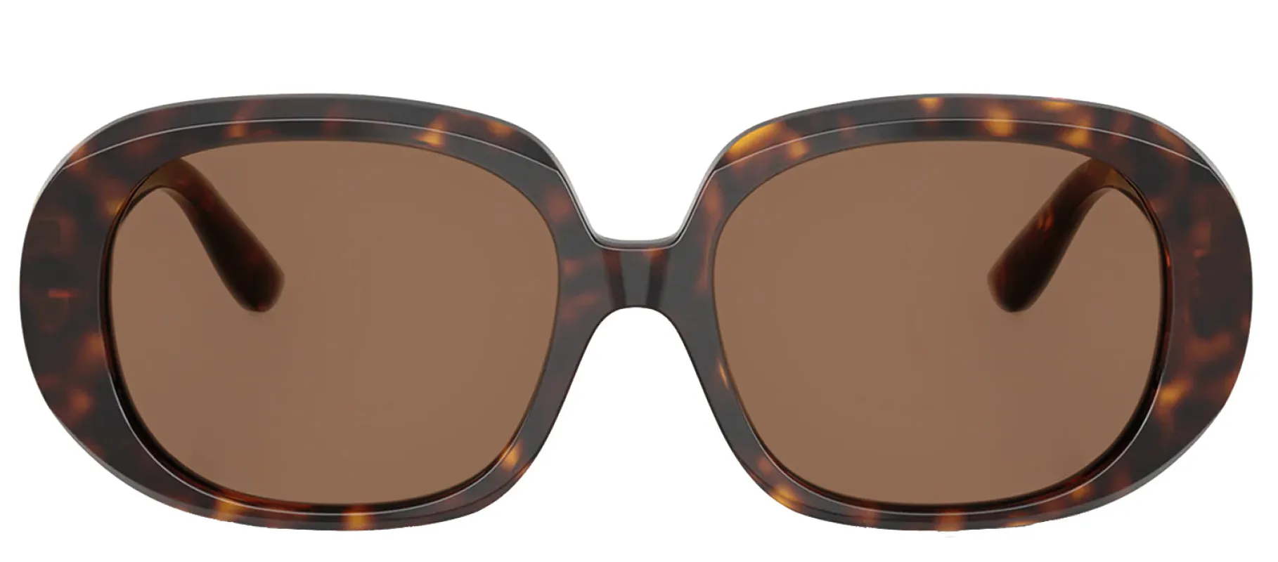 DOLCE & GABBANA DG 4476 502/73 Oval Havana Acetate Sunglasses with Dark Brown Lens sold by Gaffos