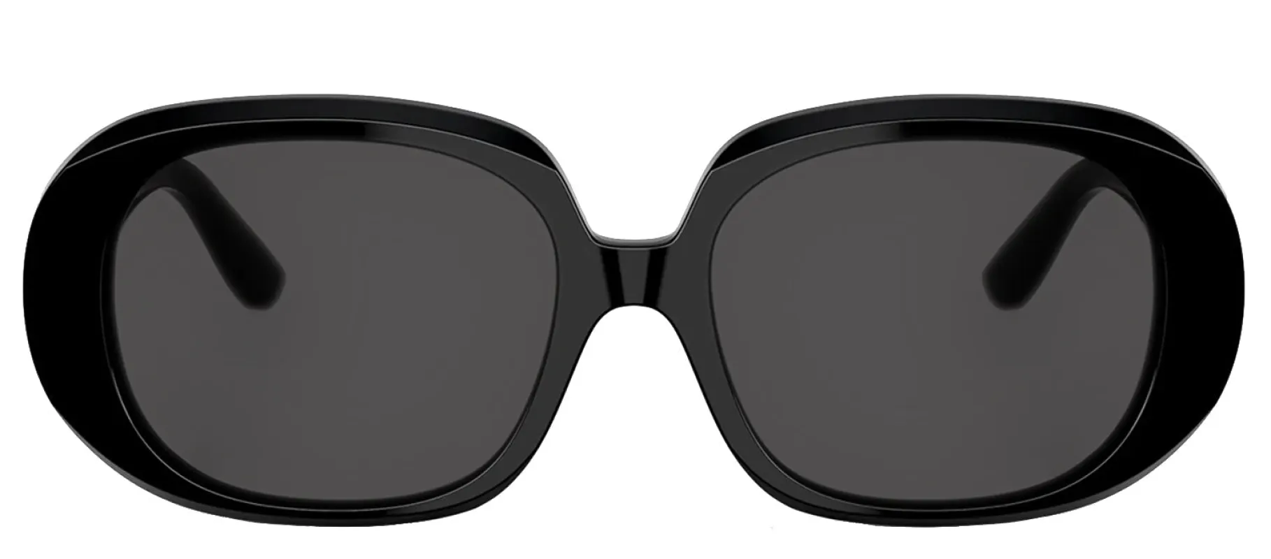 DOLCE & GABBANA DG 4476 501/87 Oval Black Acetate Sunglasses with Dark Grey Lens sold by Gaffos