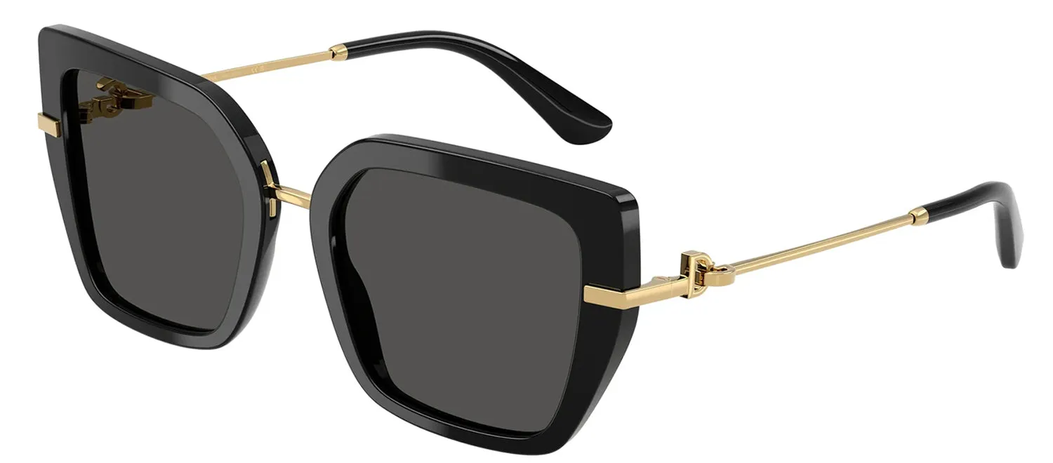 DOLCE & GABBANA DG 4474 501/87 Butterfly Black Acetate Sunglasses with Dark Grey Lens sold by Gaffos product image thumbnail 2