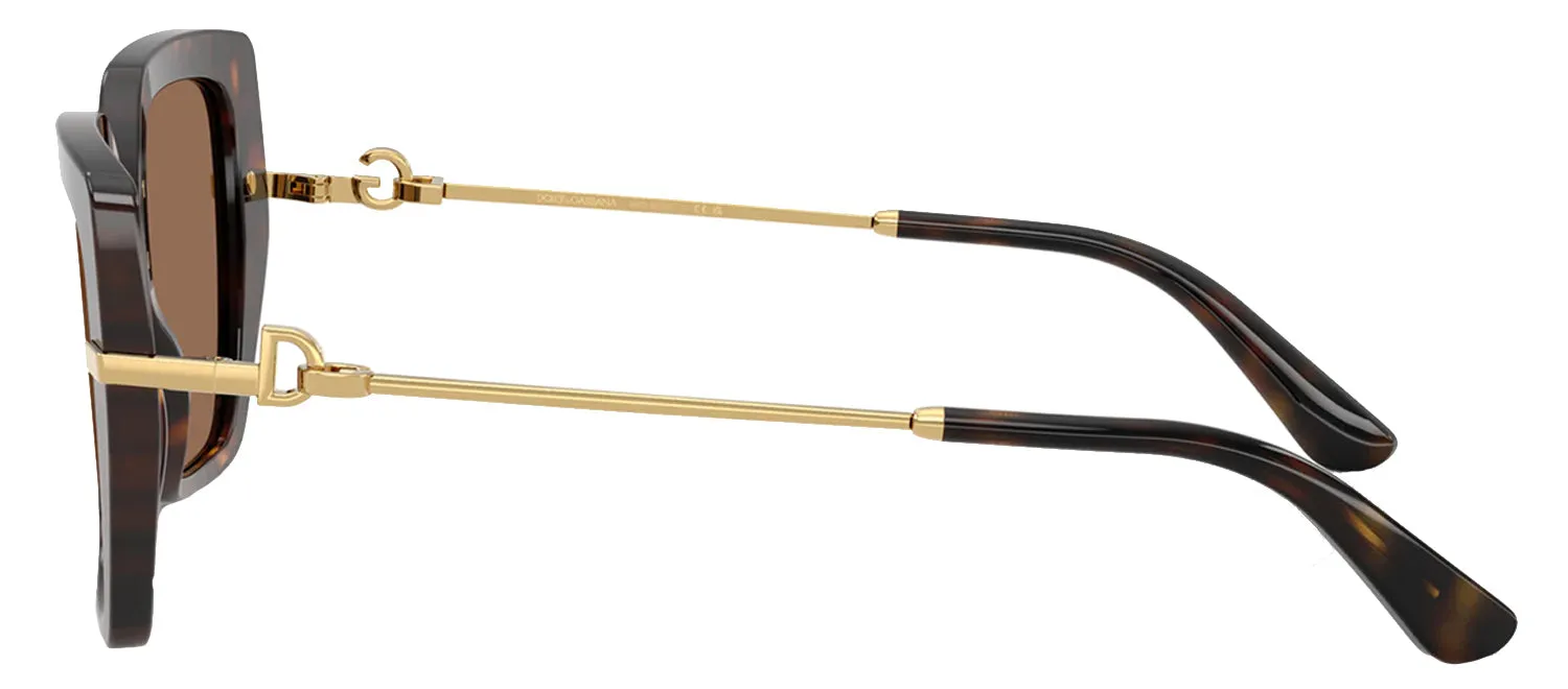 DOLCE & GABBANA DG 4474 502/73 Butterfly Havana Acetate Sunglasses with Dark Brown Lens sold by Gaffos product image thumbnail 3