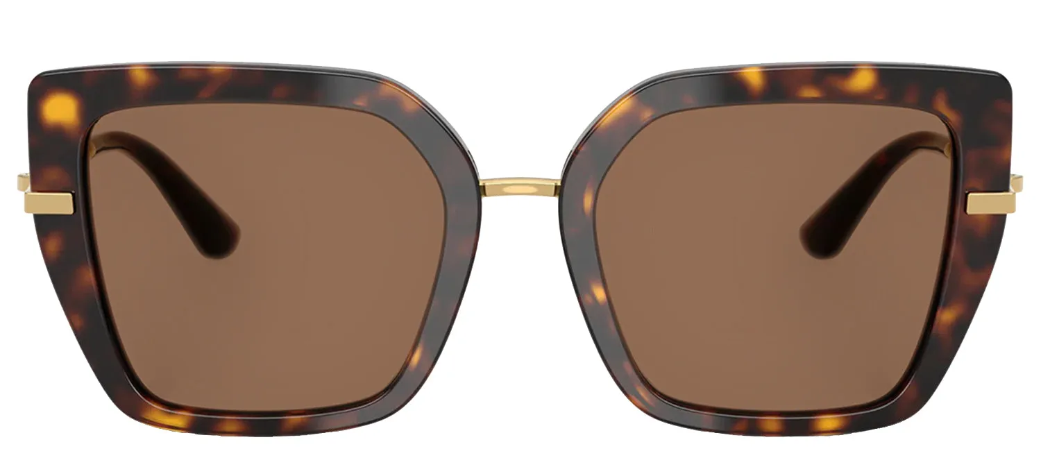 DOLCE & GABBANA DG 4474 502/73 Butterfly Havana Acetate Sunglasses with Dark Brown Lens sold by Gaffos