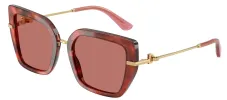 DOLCE & GABBANA DG 4474 344469 Butterfly Havana Brown Acetate Sunglasses with Dark Violet Lens sold by Gaffos