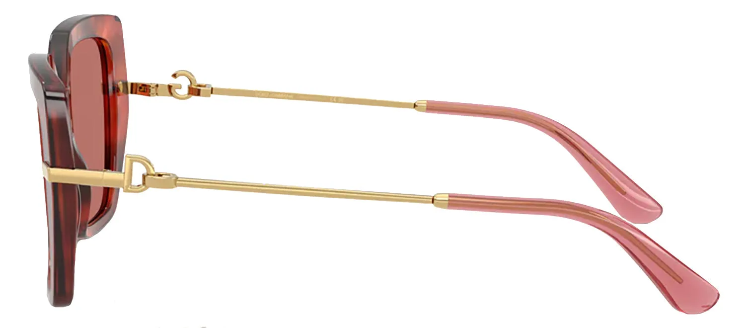 DOLCE & GABBANA DG 4474 344469 Butterfly Havana Brown Acetate Sunglasses with Dark Violet Lens sold by Gaffos product image thumbnail 3