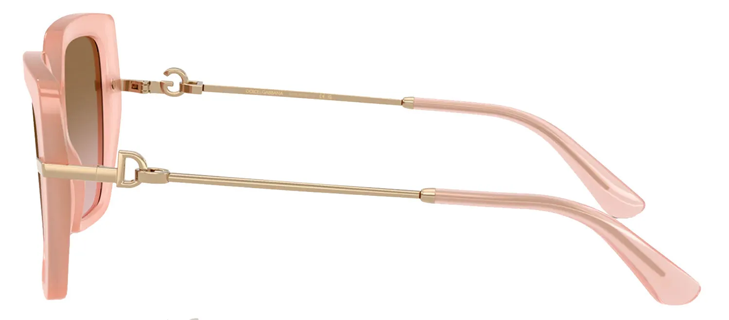 DOLCE & GABBANA DG 4474 343611 Butterfly Milky Pink Acetate Sunglasses with Pink Gradient Grey Lens sold by Gaffos product image thumbnail 3