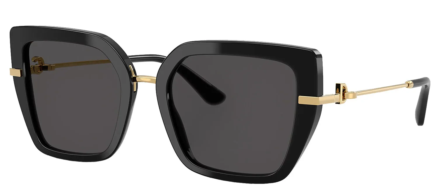 DOLCE & GABBANA DG 4474F 501/87 Butterfly Black Acetate Sunglasses with Dark Grey Lens sold by Gaffos product image thumbnail 2