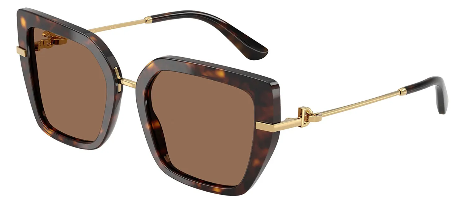 DOLCE & GABBANA DG 4474F 502/73 Butterfly Havana Acetate Sunglasses with Dark Brown Lens sold by Gaffos product image thumbnail 2