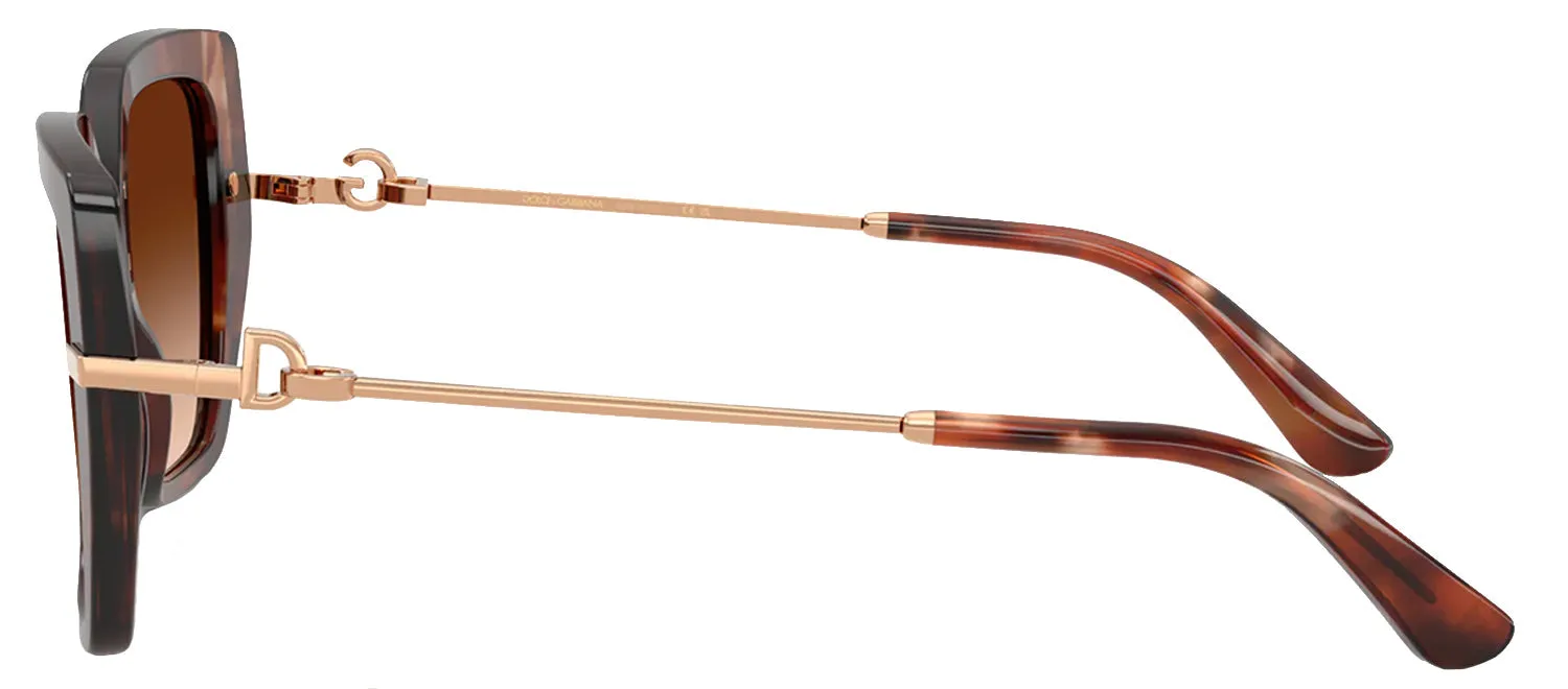 DOLCE & GABBANA DG 4474 322274 Butterfly Havana Acetate Sunglasses with Brown Gradient Lens sold by Gaffos product image thumbnail 3