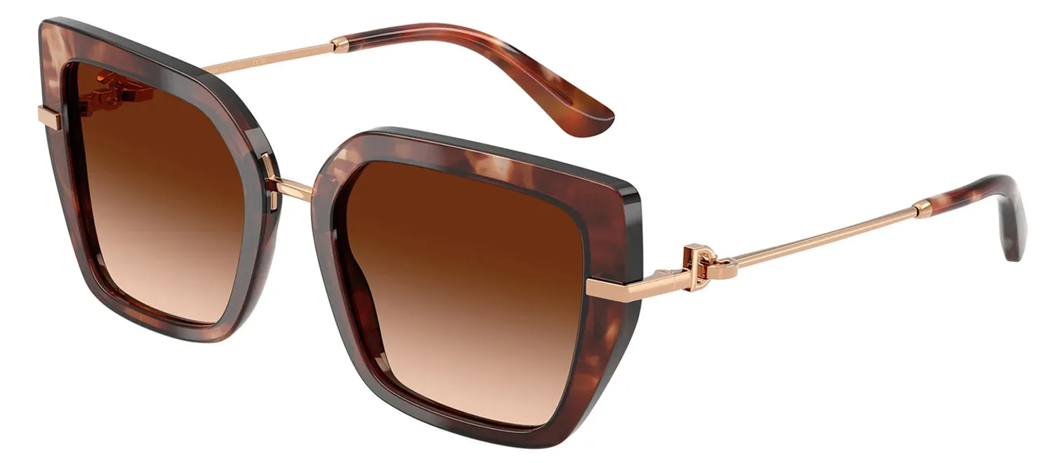 DOLCE & GABBANA DG 4474 322274 Butterfly Havana Acetate Sunglasses with Brown Gradient Lens sold by Gaffos product image thumbnail 2