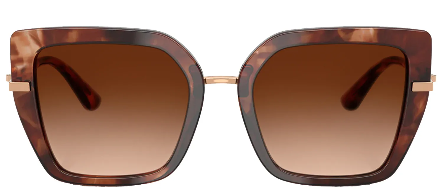 DOLCE & GABBANA DG 4474 322274 Butterfly Havana Acetate Sunglasses with Brown Gradient Lens sold by Gaffos