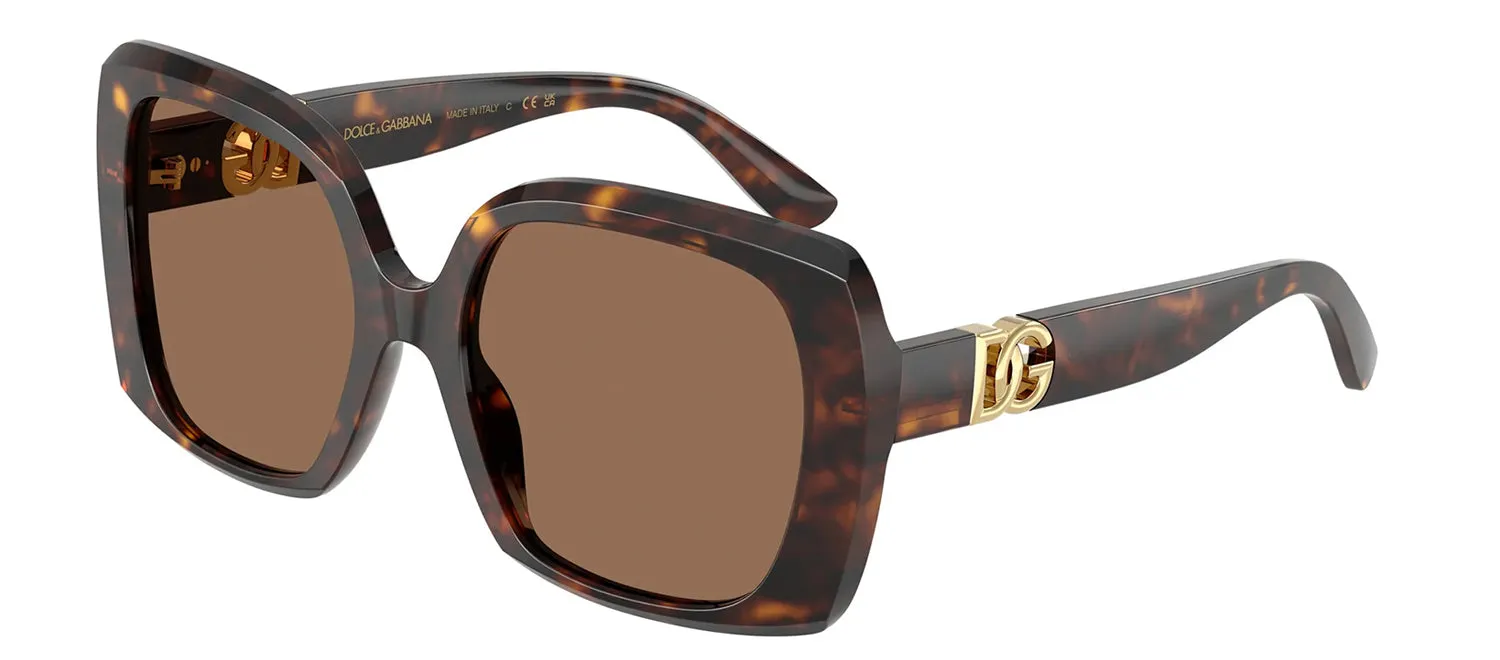 DOLCE & GABBANA DG 4475 502/73 Square Havana Acetate Sunglasses with Dark Brown Lens sold by Gaffos product image thumbnail 2