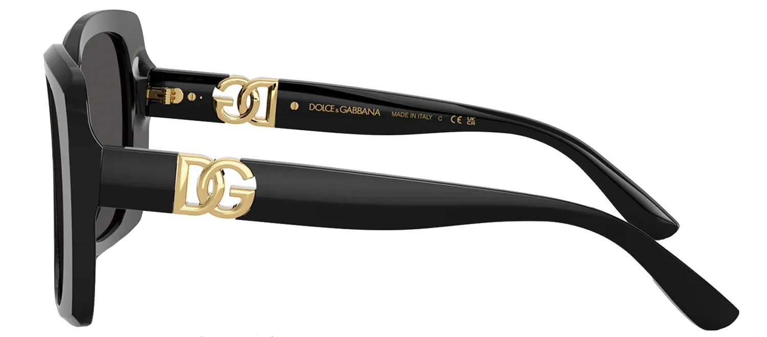 DOLCE & GABBANA DG 4475 501/87 Square Black Acetate Sunglasses with Dark Grey Lens sold by Gaffos product image thumbnail 3