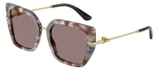 DOLCE & GABBANA DG 4474F 34457N Butterfly Havana Grey Acetate Sunglasses with Purpe Brown Lens sold by Gaffos