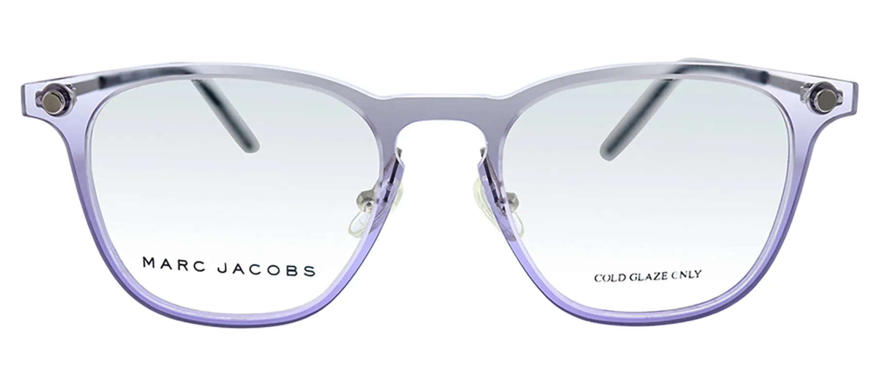 Marc Jacobs Marc 30 732 Square Plastic Grey/Black Eyeglasses with Logo Stamped Demo Lenses made by Marc Jacobs