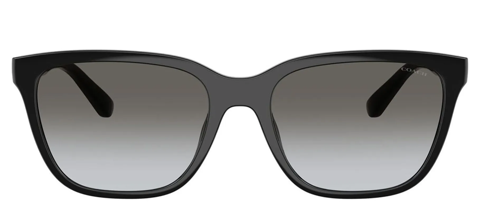 Coach HC 8429D 50023C Square Plastic Black Sunglasses with Grey Gradient Lens sold by Gaffos