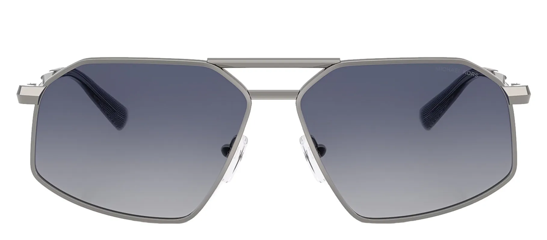 Michael Kors MAR VISTA MK 1167 10024L Irregular Metal Gunmetal Sunglasses with Blue Gradient Lens sold by Gaffos