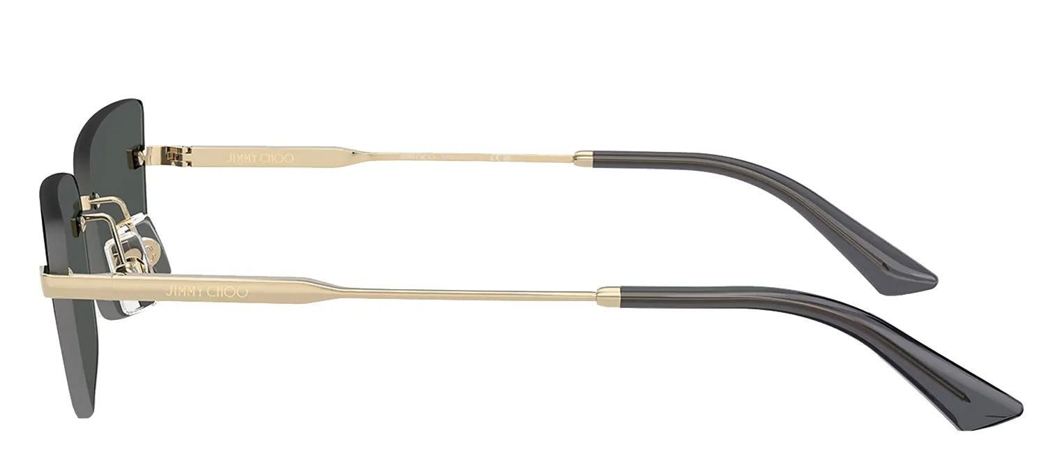 Jimmy Choo JC 4012 300687 Cat-Eye Metal Gold Sunglasses with Grey Lens sold by Gaffos product image thumbnail 3