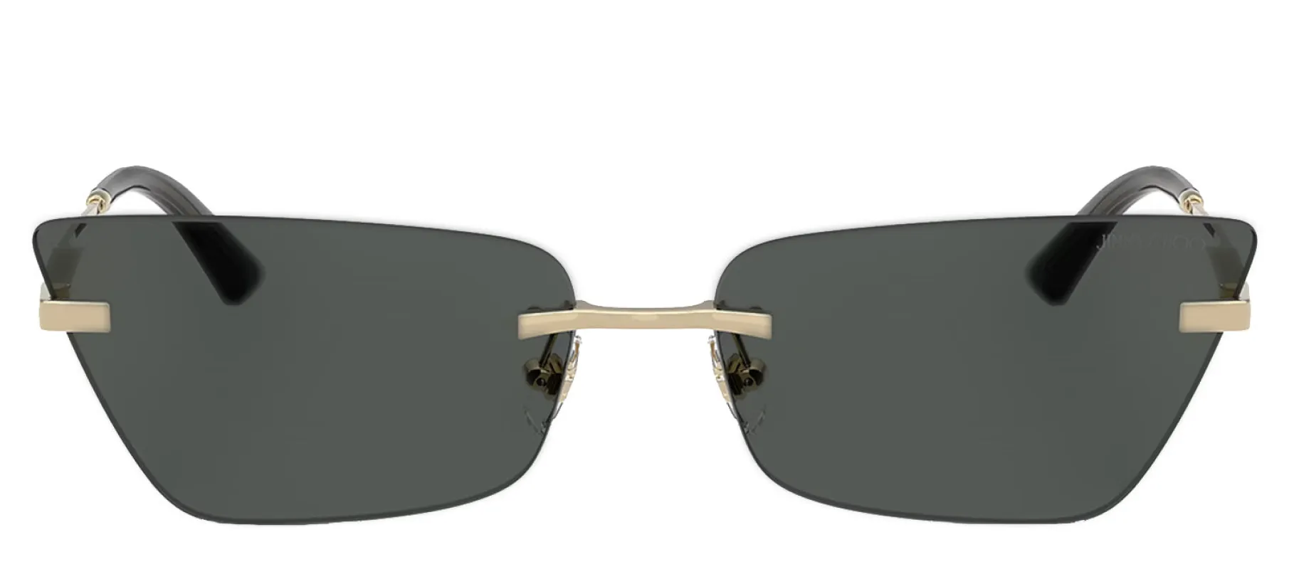 Jimmy Choo JC 4012 300687 Cat-Eye Metal Gold Sunglasses with Grey Lens sold by Gaffos